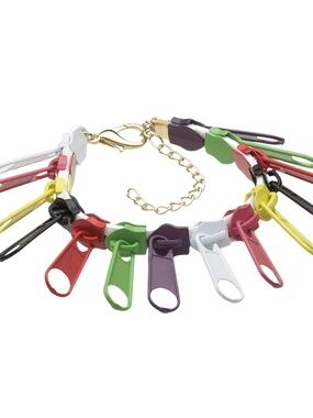 Zipper Charm Bracelet – Adjustable Statement Bracelet - NWT